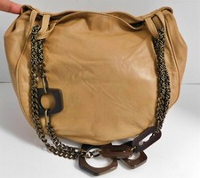 Marni Brown Leather Flap Shoulder Bag with Buckle Closure — listing 4
