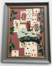 Original Signed Surrealist Portrait Painting of Blond Figure with Protruding Tongue, dated April 1999 — listing 4