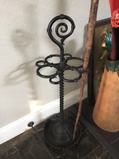 Antique Wrought Iron and Cane Armchair with Wood-Framed Caned Back and Seat — listing 3