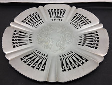 Farber & Shlevin Hand-Wrought Aluminum Floral Bowl with Coiled Handle #1702 — listing 4