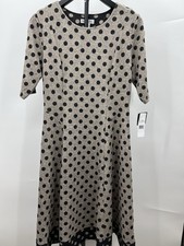 Robbie Bee Woman Green & White Polka Dot Sleeveless Fit & Flare Dress, Size 18W — listing 4