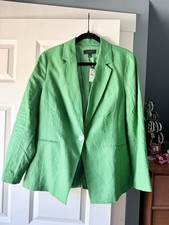 Talbots Pink Linen-Blend Single-Button Blazer, Size 10 — listing 5