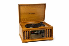 Detrola KM837 Vintage-Style 4-in-1 Music Center Record Player CD Cassette AM/FM Radio — listing 2