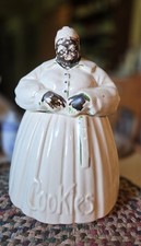 Group of Vintage Ceramic Cookie Jars (Bear on Stump, Little Red Riding Hood-style Figure, Hen on Basket)