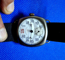 Antique Trench-Style Ladies' Wristwatch with Enamel Dial, Maker Unknown — listing 4