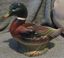 Vintage Ceramic Mallard Duck Figural Planter, Hand-Painted, Likely Made in Japan — listing 5