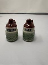 Vintage Japanese Hand-Painted Ceramic Jug-Form Salt & Pepper Shakers in Basket — listing 5