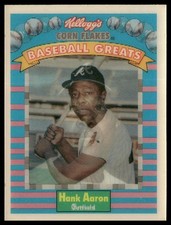 1991 Kellogg's Corn Flakes Baseball Greats Hank Aaron 3-D Card — listing 6