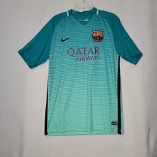 FC Barcelona Green Third/Away Soccer Jersey with Spotify Sponsor — listing 5