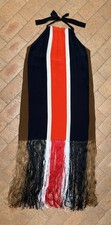 Fendi Silk Blend Sleeveless Shift Dress with Sheer Scalloped Fish-Scale Appliqué, Sage Green — listing 3