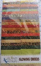 Island Batik Rainbow Celebration Batiks Jelly Roll - 2.5" Strips, 40 Pieces, 20 Fabric Designs — listing 2