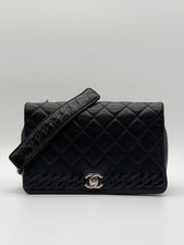 Chanel Dark Brown Quilted Lambskin Chain Shoulder Bag with Leather Shoulder Pad — listing 6