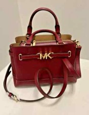 Michael Kors Reed Belted Pebbled Leather Tote in Pink, listing 4