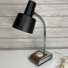 Chrome Gooseneck Desk Lamp with Bullet Shade, Mid-Century Modern Style — listing 6