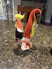 Murano Art Glass Rooster/Bird Figurine with Gold Leaf and Millefiori Murrine No mark at all — listing 2
