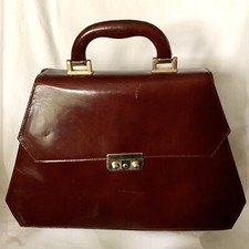 Bravo Browns Burgundy Leather Shoulder Bag with Braided Chain Strap