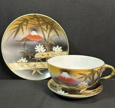 Vintage Japanese Lusterware Tea Set with Cherry Blossom Motif — listing 2