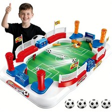 Mini Tabletop Foosball Game 20" - Wood Frame Table Soccer with 2 Balls — listing 5