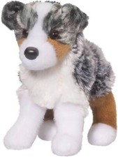 Plush Stuffed Puppy Dog Toy, White with Brown Ears — listing 6