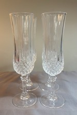Cut Crystal Champagne / Wine Bucket with Scrolled Applied Handles and Swirl Cut Pattern — listing 6