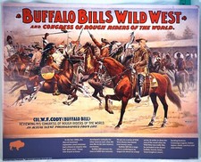 Buffalo Bill's Wild West & Congress of Rough Riders Ambrose Park Poster Reproduction, Framed — listing 6