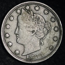 Liberty Head V Nickel (Reverse Shown), Five Cents — listing 5