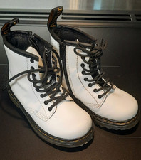 Dr. Martens 1460 Toddler Boots in Gunmetal Glitter Patent, 8-Eyelet with Side Zip — listing 5