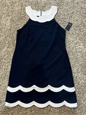 Crown & Ivy Tweed Boucle Tiered Babydoll Dress with Split V-Neck