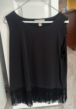 MICHAEL Michael Kors White Textured Sleeveless Peplum Ruffle-Hem Top, Size 2X — listing 5