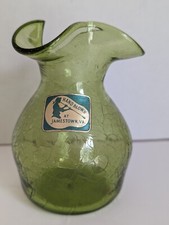 Jamestown Glasshouse Hand-Blown Green Glass Mug with Applied Handle — listing 6