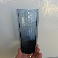 Cobalt Blue Ombré Highball Tumbler Glasses, Set of 8