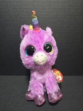 TY Beanie Boos Rosette Purple Unicorn Plush (6 inch) — listing 2