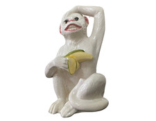 Vintage Ceramic Baby Monkey Figurine Card/Photo Holder — listing 2