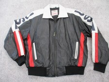 Michael Hoban Where M I WhereMI USA Flag Leather Bomber Jacket — listing 6