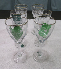 Eamon Glass Dublin Claddagh Shamrock Hand-Engraved Wine Glasses, Set of 6 (7.5 in tall) — listing 6