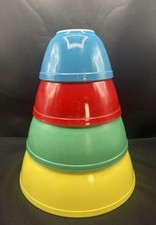 Vintage Pyrex Primary Colors Nesting Mixing Bowl Set (4-Piece: 401, 402, 403, 404) — listing 6