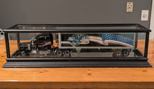 Franklin Mint Precision Models 1:24 Scale Peterbilt Semi Tractor Diecast, Black with Red/White/Blue Stripe — listing 6