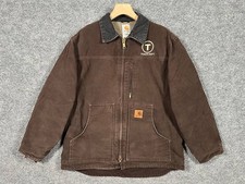 C61 sherpa lined Vintage Carhartt C61 Sherpa-Lined Sandstone Duck Arctic/Traditional Jacket