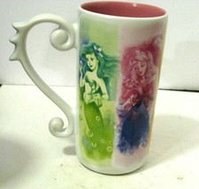 Disney Princess Tall Latte Mug with Sketch Art of Aurora and Ariel