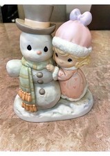 Precious Moments Musical Snow Globe with Girl and Baby Figurine — listing 3