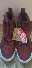 Vans Style 36/Old Skool Inspired Low-Top Leather Sneakers, Black/Red/White, Men's Size 6.5, NWT — listing 3