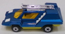 Matchbox Superfast Cosmobile Space Car, Teal with Yellow Base and Amber Windows