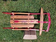 Vintage Flexible Flyer Wood & Steel Runner Snow Sled — listing 6