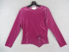 Soft Surroundings Burgundy Velour Loungewear Set (Top & Pants) — listing 2