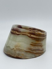 stone ashtray Onyx / Alabaster Carved Ashtray with Corner Rests — listing 2