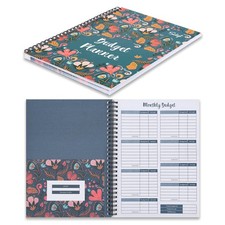 Soligt Budget Planner Spiral-Bound Notebook, Floral Cover, listing 5