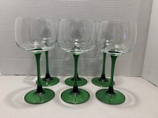 Vintage Green-Stemmed Wine Glass with Etched Grape & Vine Pattern (Alsace / Roemer Style) — listing 2