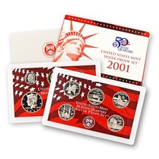 2001 United States Mint Silver Proof Set - 50 State Quarters — listing 3