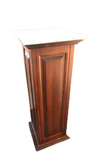 Antique Mahogany Pedestal Center Table with Carved Paw Feet and Acanthus Scroll Legs — listing 6