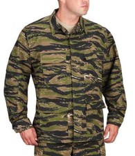 US Military M81 Woodland Camouflage BDU Coat (Hot Weather, Short Sleeve Modified) - Large Regular — listing 2